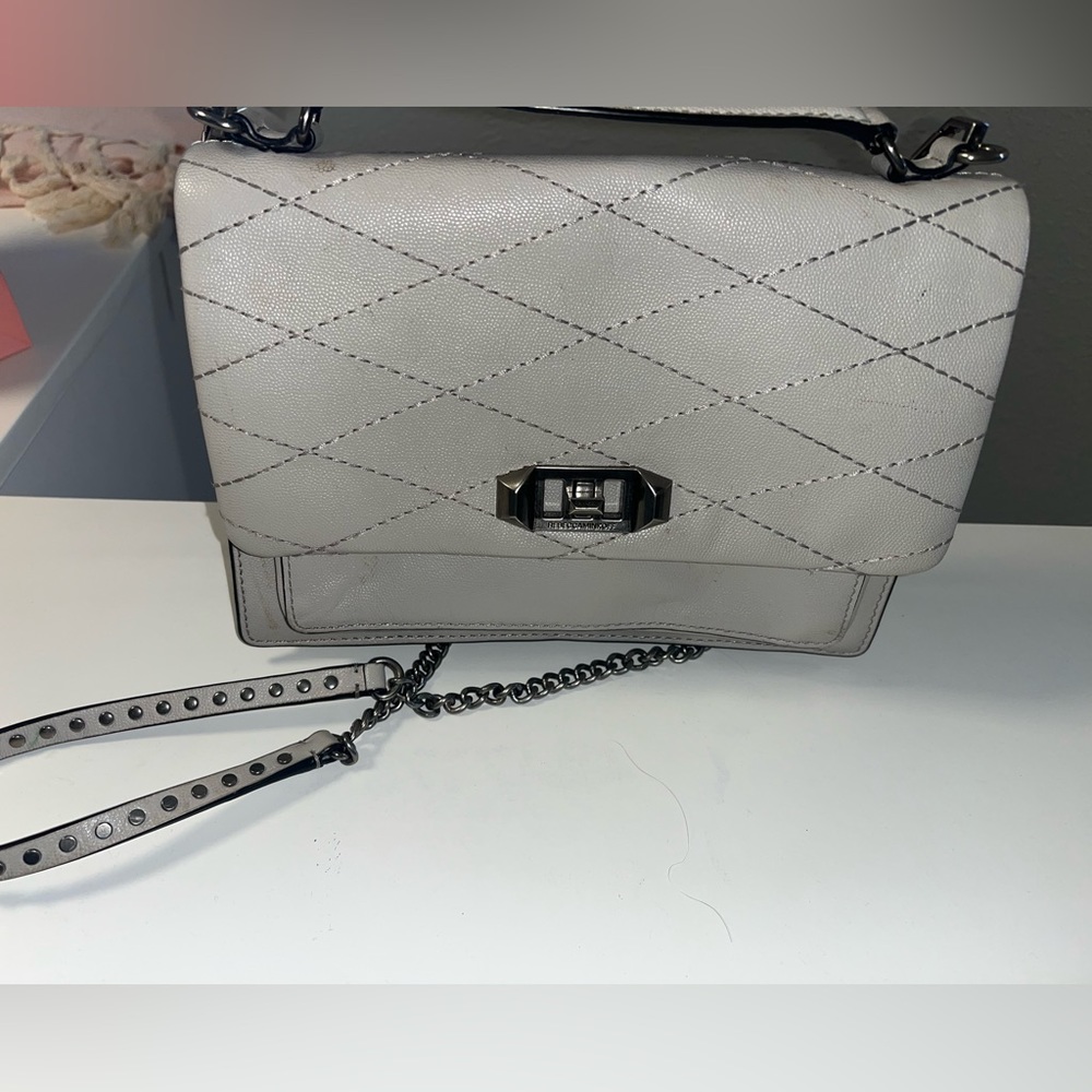 Rebecca mink off beige purse
